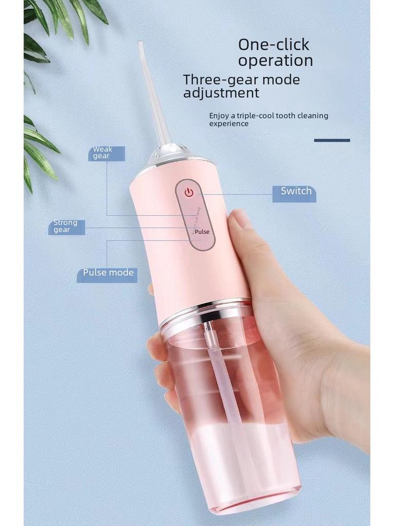 Intelligente elektrische Munddusche: Tragbarer Zahnreiniger mit violettem Licht, wasserdicht, gegen Mundgeruch und zur Aufhellung