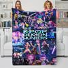 Manta de Cazadores de Demonios K-Pop Manta Caliente de Franela de Anime Regalo para Fans Adecuada para Ocio en Casa Camping Viajes Manta Multifuncional