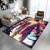 Colorful Ronaldo Silhouette Artwork Patterned carpet a non slip rug suitable for all seasons and any setting, gift