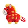 Lucky Horse Year Plush Keychain Pendant Decoration Soft Hanging Toy For Bag Car Keys Accessories