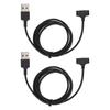 2Pcs USB Watch Charger Cable 3.3ft Universal Fast Charging Connection Cord for Fitbit Ionic Smartwatch