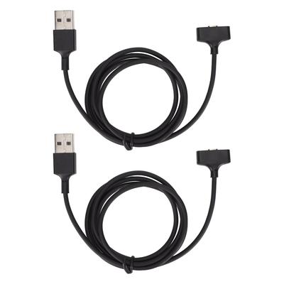 2 Piezas Cable Cargador USB para Reloj 3.3ft Cable de Conexión de Carga Rápida Universal para Smartwatch Fitbit Ionic
