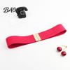 Stylish Waist Modifier Wide Elastic Belt, Adjustable Stretchy Belt with Metal Versatile Decorative Square Buckle, Slimming Waistband for Dresses