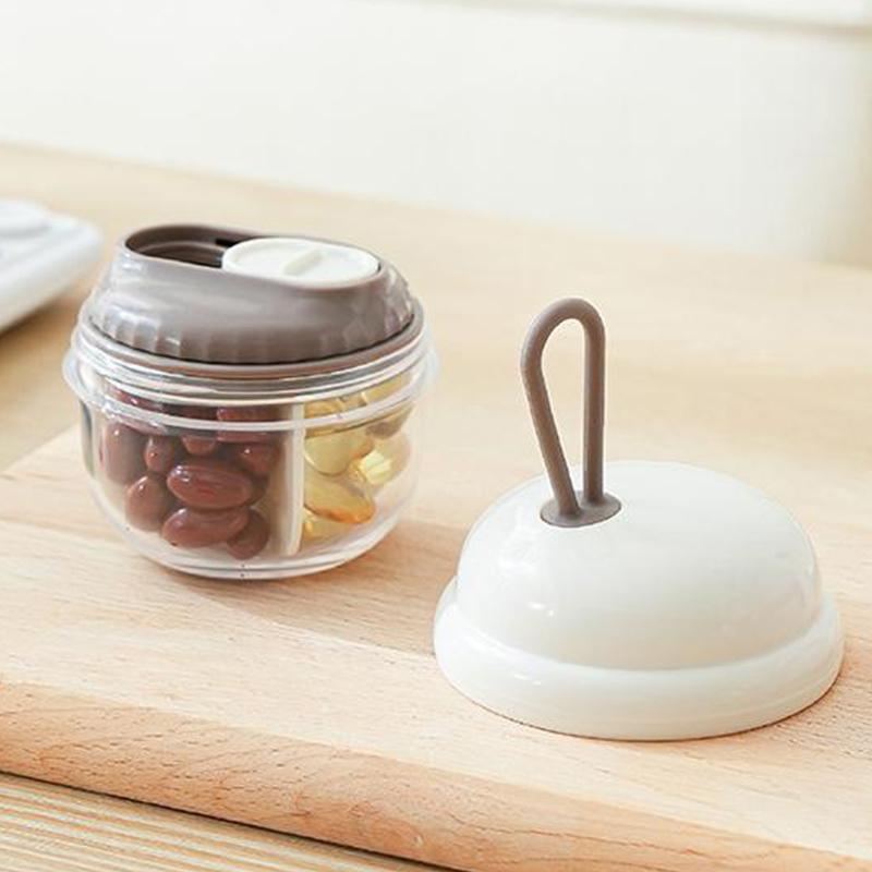 4 Grids Small Pill Cases Organizer Box Weekly Travel Pill Organizer Portable Pocket Pill Case Holder Plastic Container Box