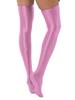 Womens Glossy Thigh High Stockings Solid Color Stretchy Socks 1 Pair Costume Accessories