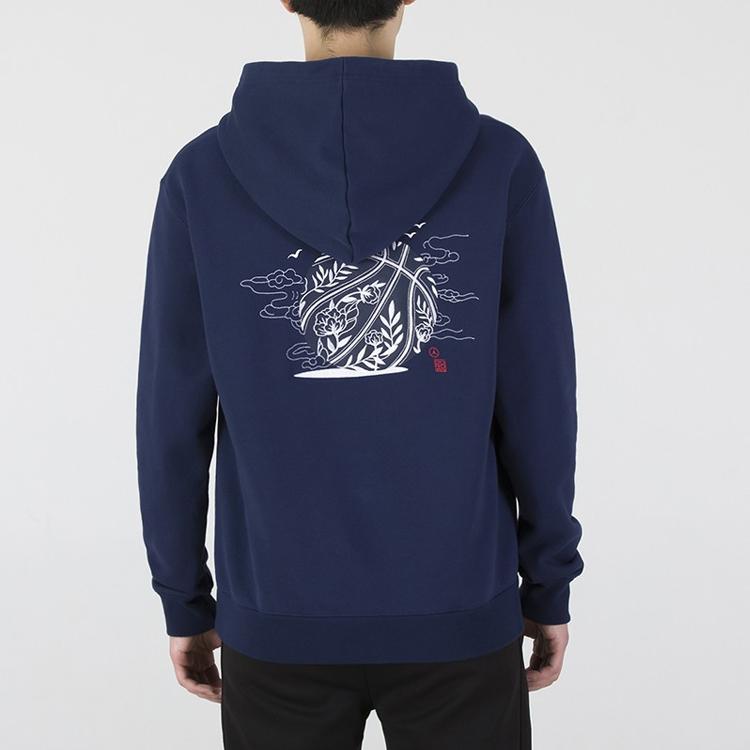 Jordan CNY Embroidered Logo Pullover Hoodie Men Tops Navy DO4083-410