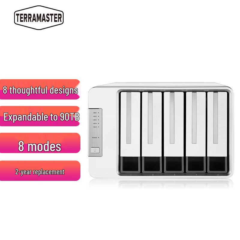 

TerraMaster D5-300 5-Bay USB 3.0 RAID Enclosure
