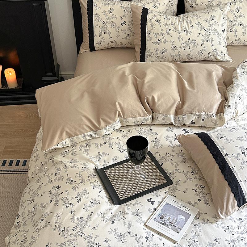 Mei Yun Ge Full Cotton French Printed Cotton 133 * 72 Four Piece Set