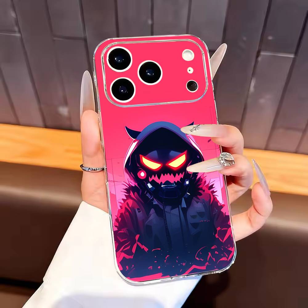 

Крутой Парень в Маске Чехол для Телефона Для iPhone17,16,15,14,13,12,11 Plus,Pro Max Мягкий Прозрачный Чехол iPhone13PROMAX