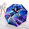 1PC Sonic the Hedgehog - Custom Name Automatic Folding Umbrella - Compact 8-Rib Design, Durable Plastic & Iron, Daily Use S0106021