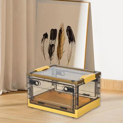 Faltbare Aufbewahrungsboxen mit Deckel für Schrankorganisatoren und Aufbewahrung, Stapelbar