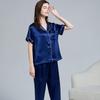 Women's Silk Pajama Set: Long Sleeve Two-Piece, 100% Mulberry Silk, Versatile for Home or Outdoors, Spring/Summer Style