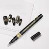 3color DIY Manicure Chrome Mirror Markers,0.7mm Nib Metal Pen Doodle Cards,Posters,Rock Mugs,Ceramic,Glass,Plating Pen 1 Pcs
