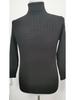 Men's Slim Fit High Collar Knitted Sweater Pullover - Trendy Cross-Border Autumn/Winter Long Sleeve Twisted Design