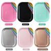 Rechteckige Nail Art Mischpalette Edelstahl Display Board Praktische Nail Art Platte für den professionellen Gebrauch