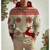 Men's 3D Print Christmas Graphic Hoodie Cute Santa Claus Pattern Loose Casual Comfortable Clothes Harajuku Style Kids Pullover