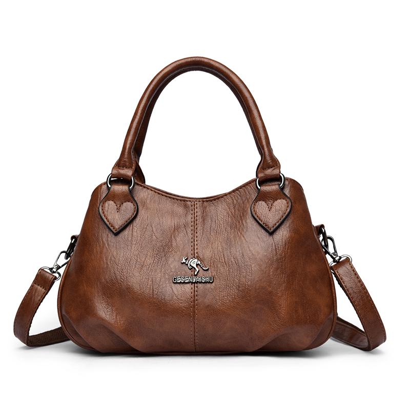 Women's Bag Middle-aged Mother's Handbag Vintage Large Capacity Shoulder Crossbody Bag