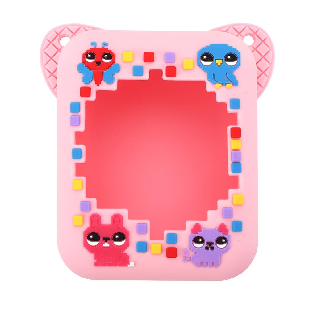 3D Animal Print Silicone Case Protective Storage Holder with Lanyard Shockproof Anti Drop for Bitzee Interactive Toy Digital Pet