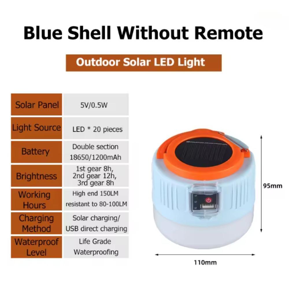 USB Rechargeable High Power LED Camping Light Portable Lantern Outdoor Tent Lamp with Emergency Lighting for BBQ Hiking