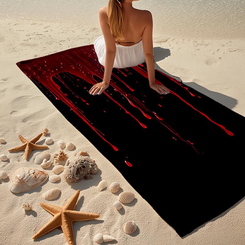 Ręcznik plażowy Slayer Blood Dripping Fashion: Idealne na letnie przygody Miękkie, chłonne i szybkoschnące, odpowiednie do pływania i kąpieli