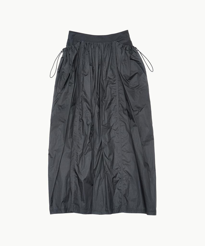 Amomento Layered Shirring Skirt_Navy