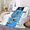 Manchester City Theme Printed Blanket - Perfect for Couch, Bed, Travel & Outdoor Use | Machine Washable, Cozy & Durable.