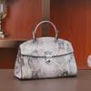 2024 High-End Luxury Ostrich Pattern Leather Shoulder and Messenger Bag for Women