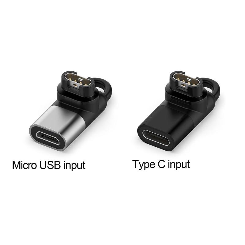 Right Angle Type-C Female to 4pin Charging Converter Conversion Adapter for for Fenix 5/5S/5X/6