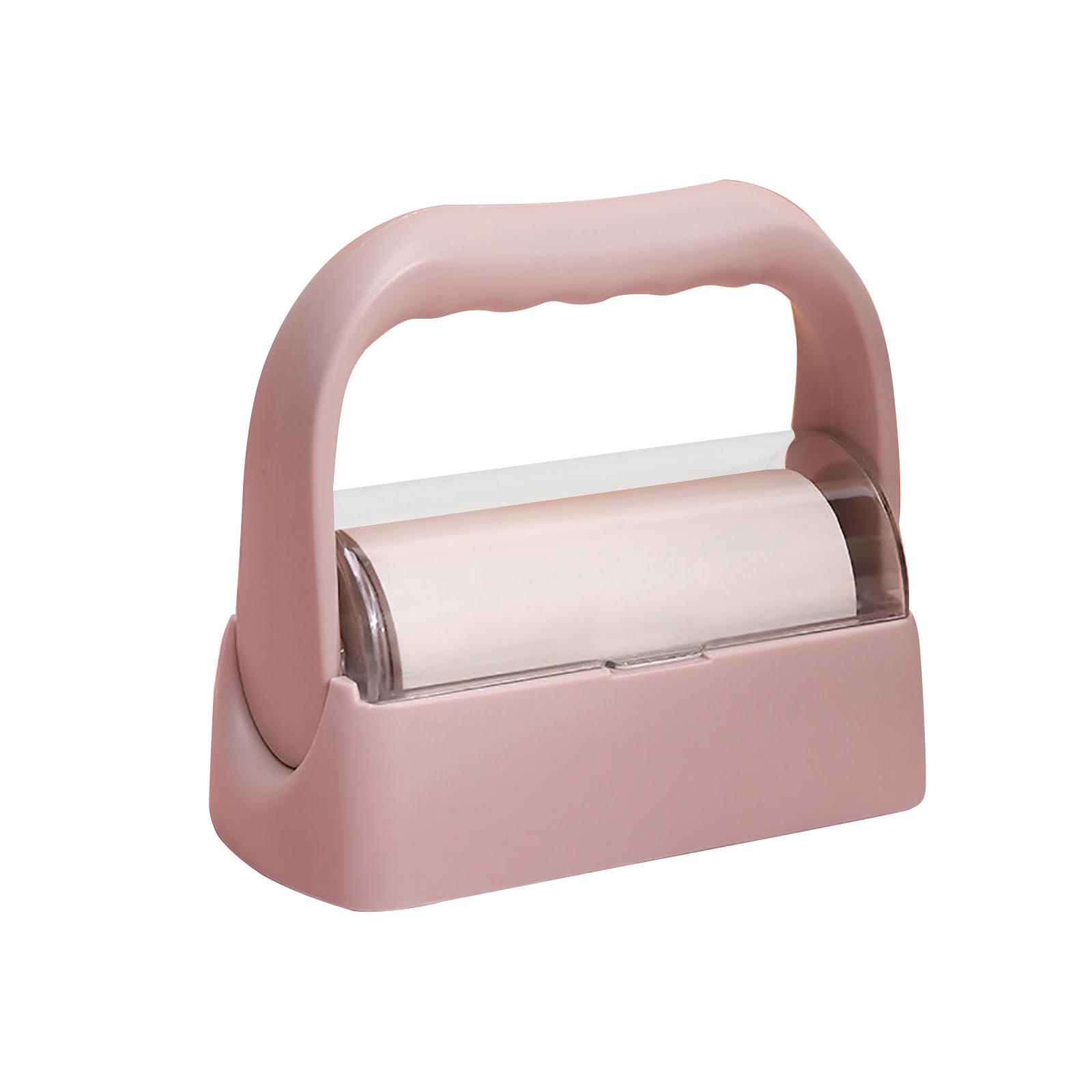 

Creative hair sticking device new tearable roller sticky paper removing brush рожевий