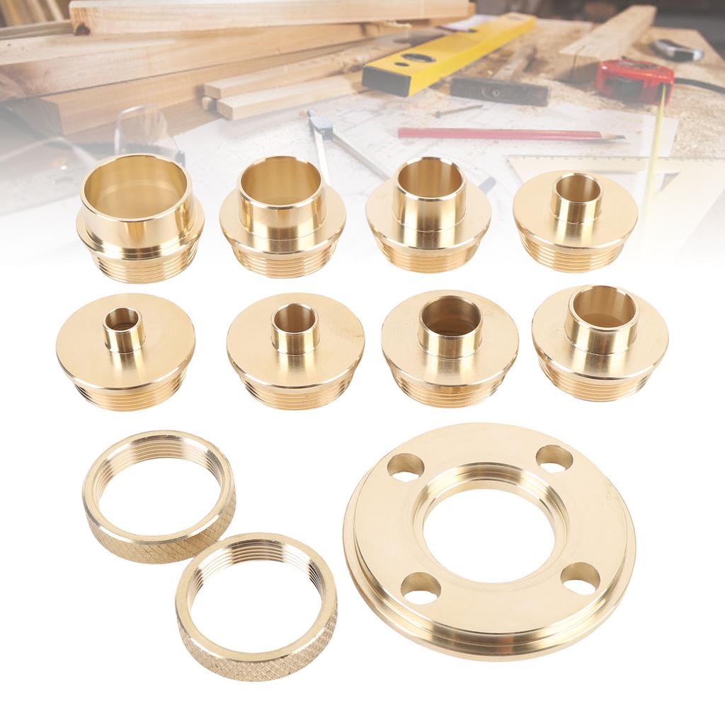 11-teiliges Fräsanschlag-Set Messing Effizient Langlebig Fräserschablone für Holzbearbeitung