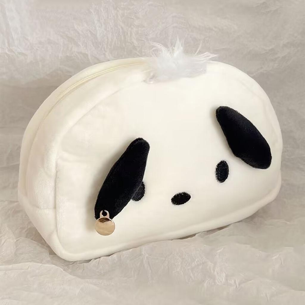 Kawaii Cosmetic Bag Baby Item Organizer Large Capacity Plush Pencil Bag Cute Pencil Cases Pouch Stationery Organizer Make Up Bag