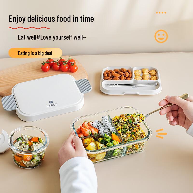 CAMUZ Hitzebeständige Glas-Lunchbox