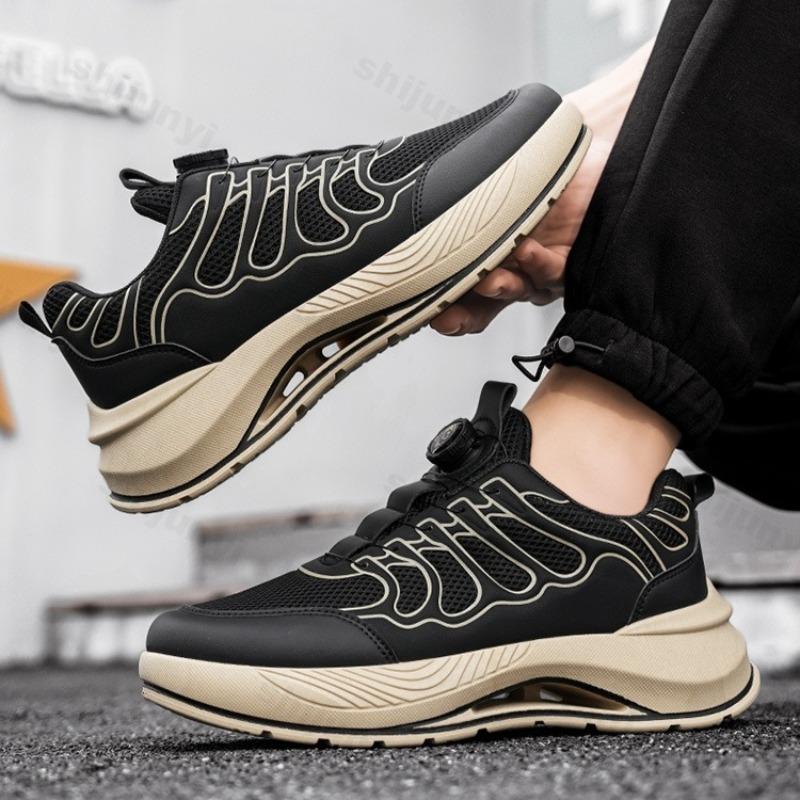 Fashion Niche Design Fashion Trend Casual Men Sports Shoes 2025 Spring New Mesh Breathable Comfortable Versatile Low Top Chunky sneakers