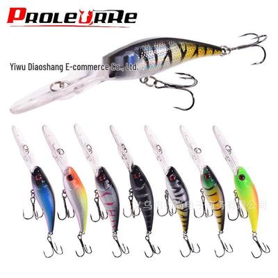 Set de Señuelos Minnow Biónicos de Buceo Profundo - Cebo Artificial Duro Flotante para Pesca de Lanzamiento Largo