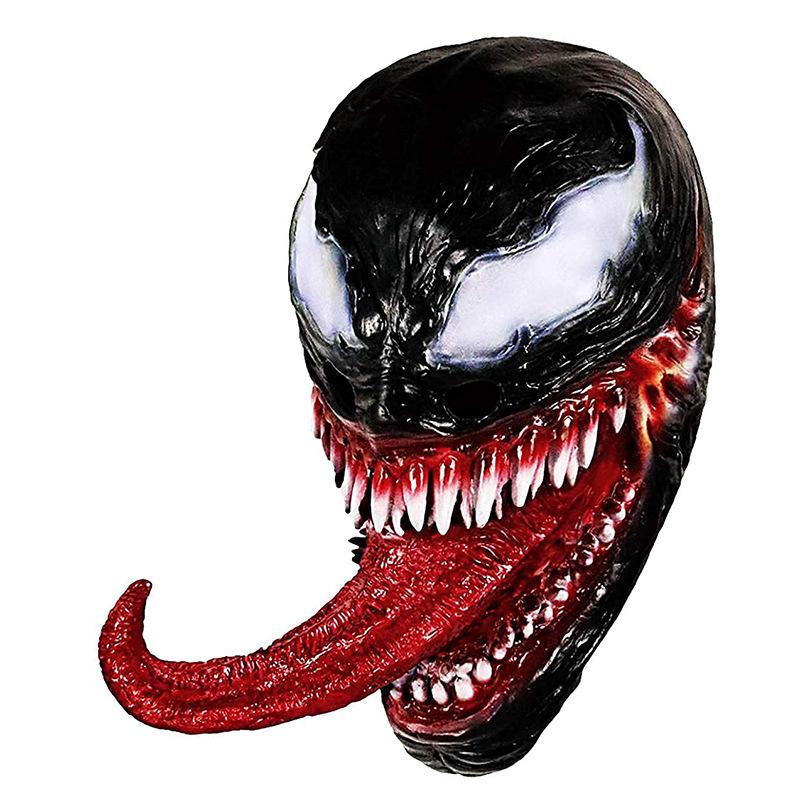 Venom Spider-Man Avengers Mask Latex Headgear Horror Props Halloween Party Cosplay Decoration Headpiece