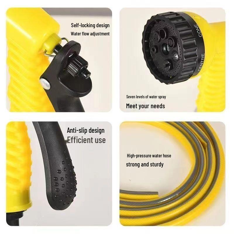 Multifunctional Garden Hose & Water Gun for Car Wash, Flowers, Vegetables, & Balcony Use