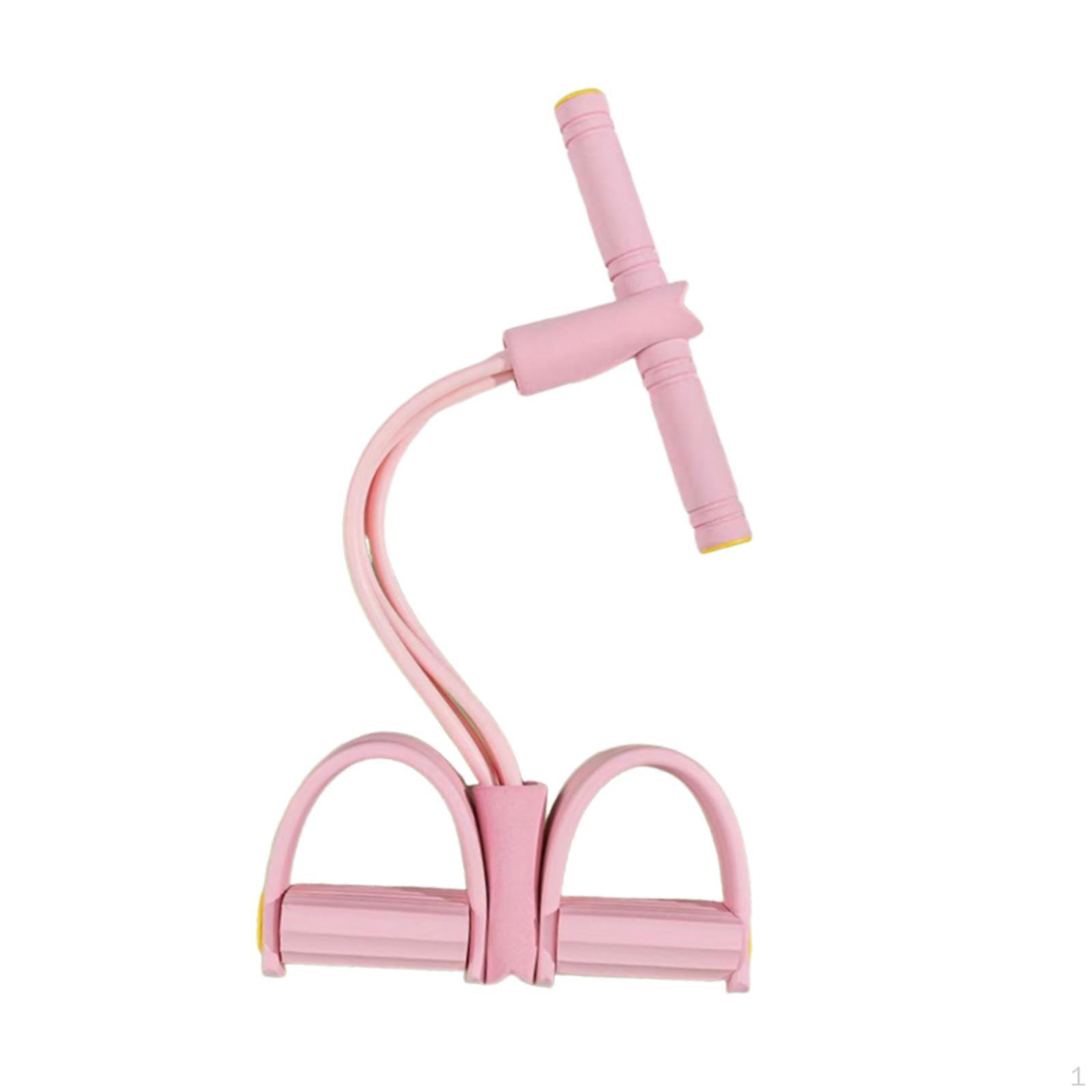 

Elastic Resistance Band for Pedaling, Tension Rope Men And Women, Portable Abdominal Pink Four Tube