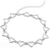 Choker-Halskette mit hohlem Herz für Mädchen und Frauen – geometrisches Herz-Choker-Statement-Halsband für Frauen und Mädchen, Halskette, Schmuck