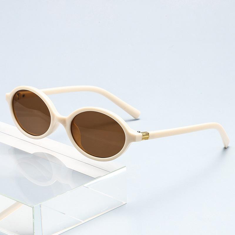 New Sunglasses Retro Versatile Women's High-end Fashion Exquisite Oval Fashion Sunglasses 3089