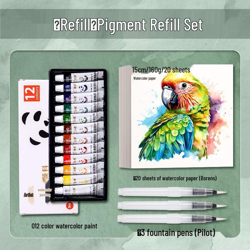 Moyu Watercolor & Acrylic Travel Sketching Set: Portable Palette, Drawing Board, and Book for Painting and Sketching.
