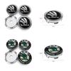 msdf2 4PCS 60MM car hub center cover sticker wheel hub cover car decoration For skoda OCTAVIA RS FABIA KAMIQ KAROQ KODIAQ RAPID SUPERB