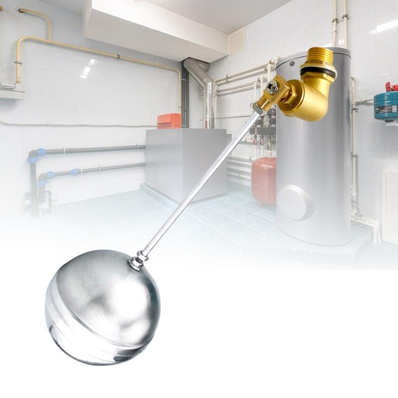 Brass Float Valves Water Tower Water Tank Level Flows Automatic Control Valves for Water Tank Pump Easy To Install