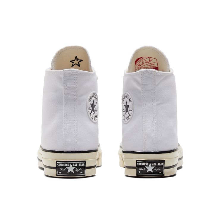 Converse Chuck Taylor All Star 70 Hi Vintage Canvas White Unisex Sneakers Black Egret A02304C
