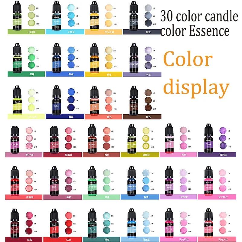 Zestaw barwników do świec Materiały do samodzielnego robienia świec Zestaw pigmentów do barwienia Barwnik woskowy Pigment do produkcji świec Aromaterapia Soja SB067