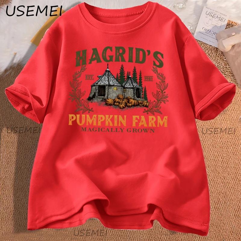 Hagrid Pumpkin TShirt Fall Wizard Tee Halloween Pumpkin Patch Autumn TShirt Magical Farm Cozy Wizard Fall T Shirt Unisex Tees S