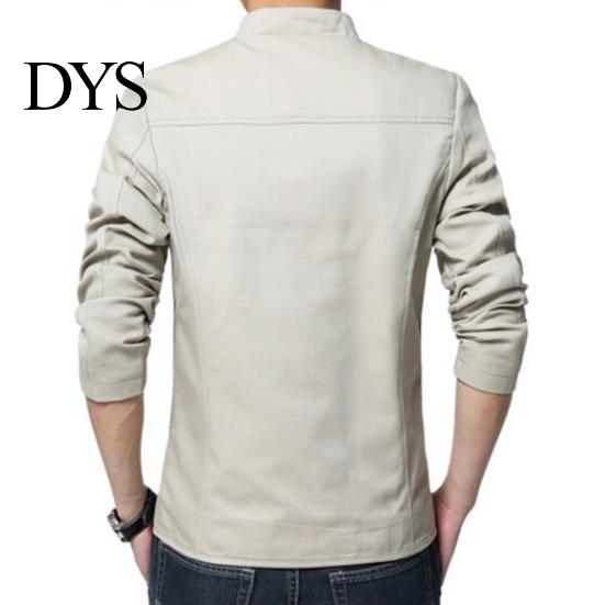 Giacca Bomber da Uomo a Colore Unito Autunnale Casual Vestibilità Slim Giacca con Zip Capospalla
