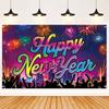 Cartoon Photo Background Banner Festive Happy New Year Decorations  Home Party Decor
