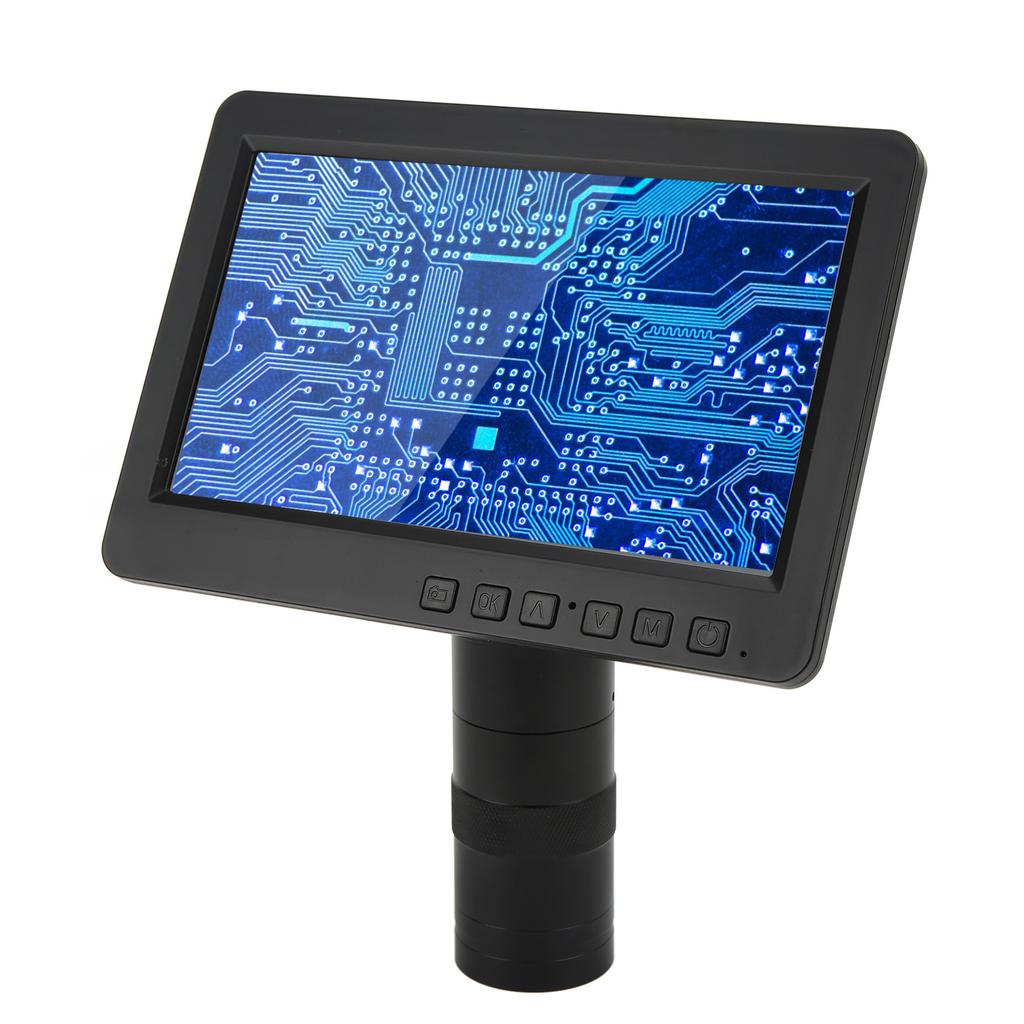 7in LCD HD Video Microscope with 150X C Bracket Camera Professional Maintenance Tool