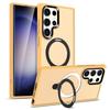 Folding Holder For Magsafe Clear Case For Samsung Galaxy S25 S22 Ultra S24 Plus S23 FE Magnetic Wirelesss Charge Lens Stand Cove
