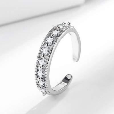 Europa, America, Moda, Anello di nicchia semplice e non sbiadente Stella gitana zircone, Anello da donna, Gioielli anello giapponesi e coreani.